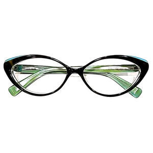 Seraphin Virginia 8601 Lg Tortoise Blue Oval Cat Eyes Eyeglasses 58-14 140 Japan